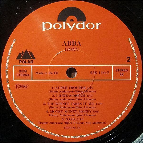 ABBA Gold Greatest Hits/ Vinyl, 12" [2LP/180 Gram/Replica of the original 1992 release][40th