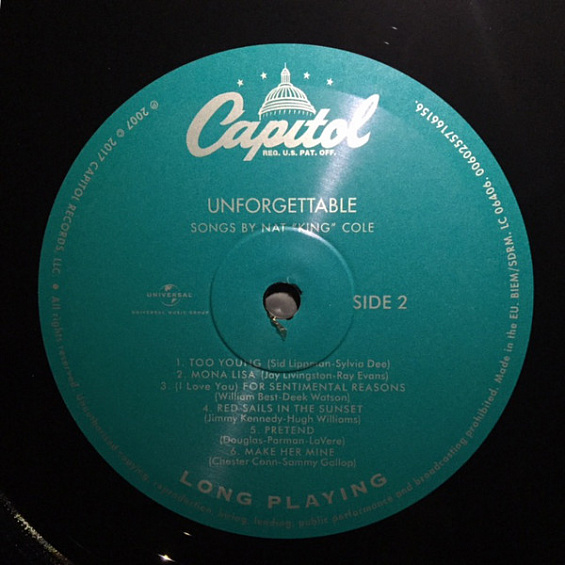 Cole, Nat King Vinyl, 12" [LP/180 Gram/Stereo][SeriesBack To Black](Remastered