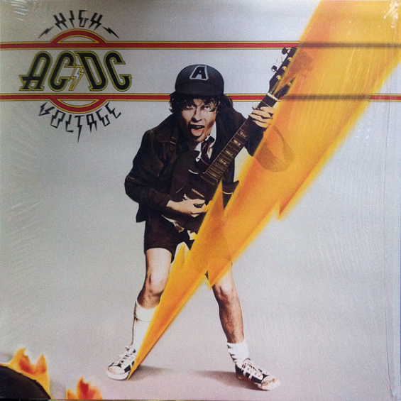 Ac Dc High Voltage Vinyl Lp Gram Single Sleeve With Colour Printed Inner Sleeve