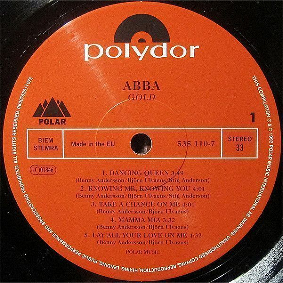ABBA Gold Greatest Hits/ Vinyl, 12" [2LP/180 Gram/Replica of the original 1992 release][40th